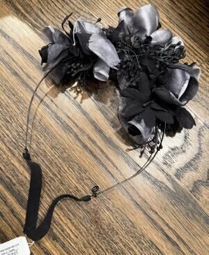 Gucci Embellished Headband Silk Floral $1150 NWT